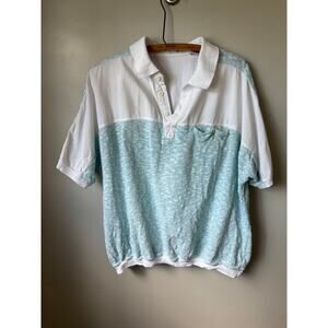 1980s Vintage Grandpa Knitted Summer Polo Sweater